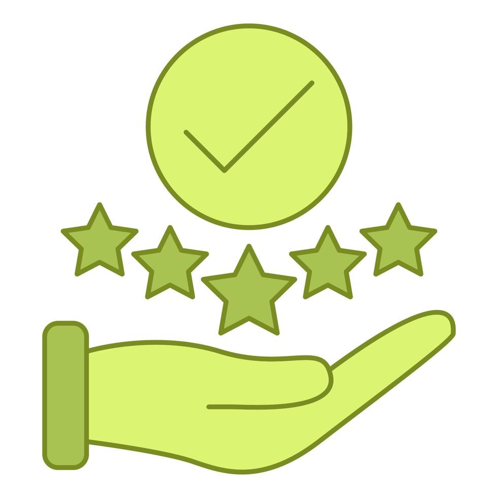positive feedback icon, suitable for a wide range of digital creative projects. vector