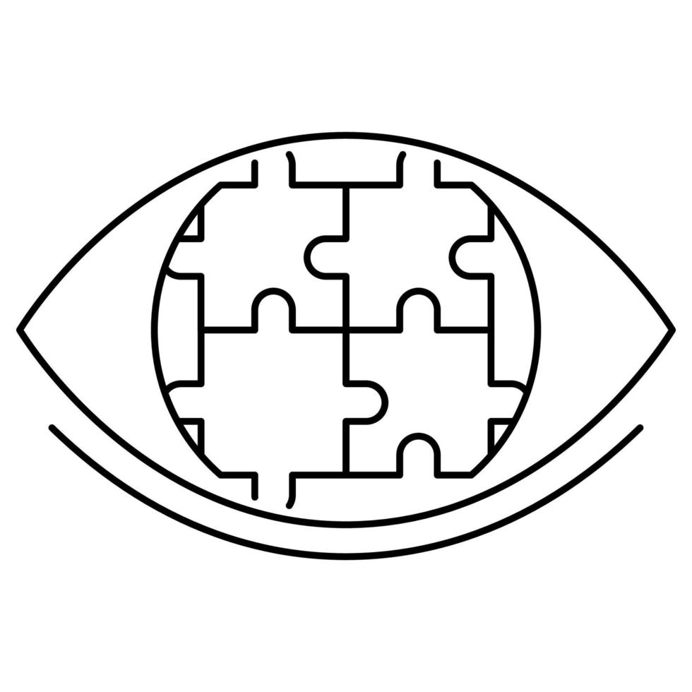 Strategic vision icon, suitable for a wide range of digital creative