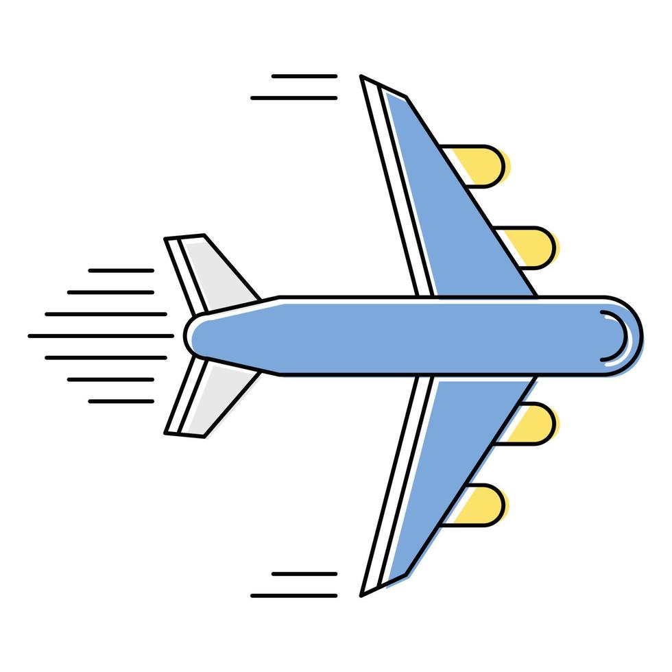 plane icon, suitable for a wide range of digital creative projects. vector