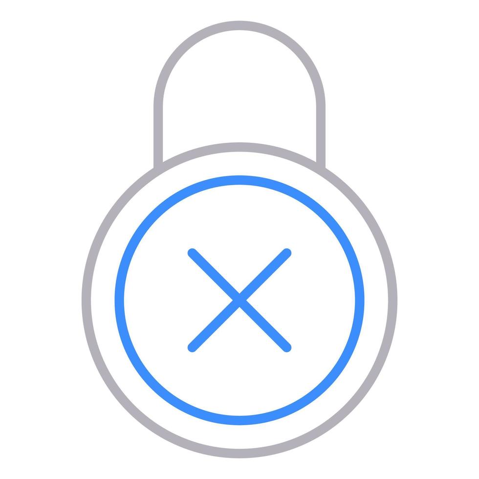 Password refuse icon, suitable for a wide range of digital creative projects. vector
