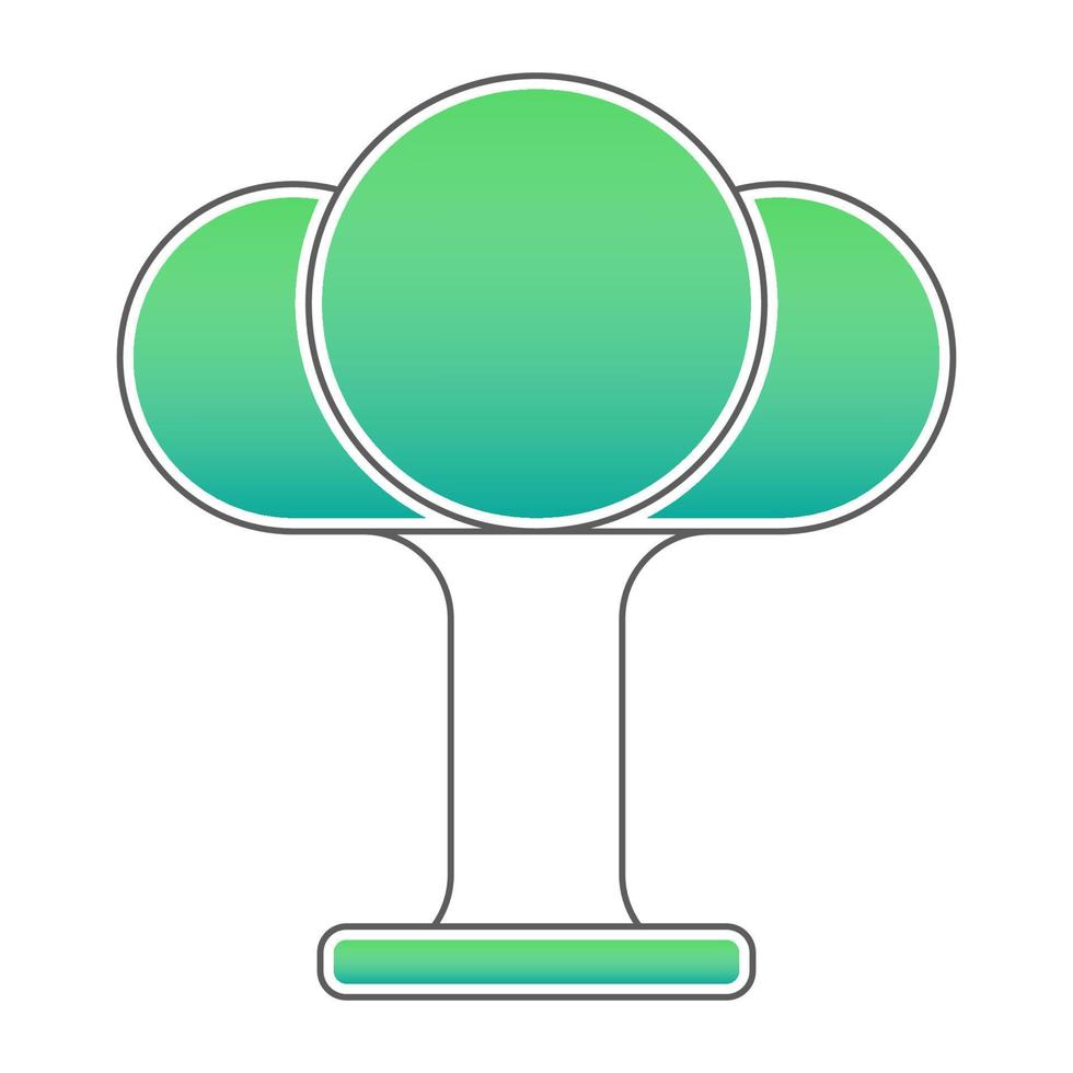 icono de árbol, adecuado para una amplia gama de proyectos creativos digitales. vector