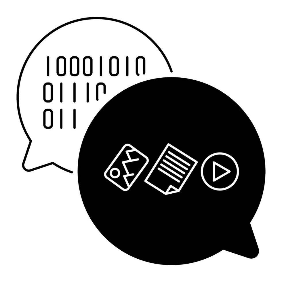 Safe communication icon, suitable for a wide range of digital creative projects. vector