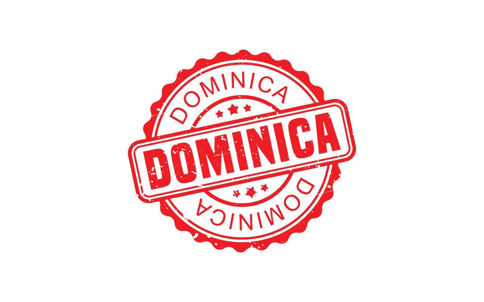 DOMINICA stamp rubber with grunge style on white background vector