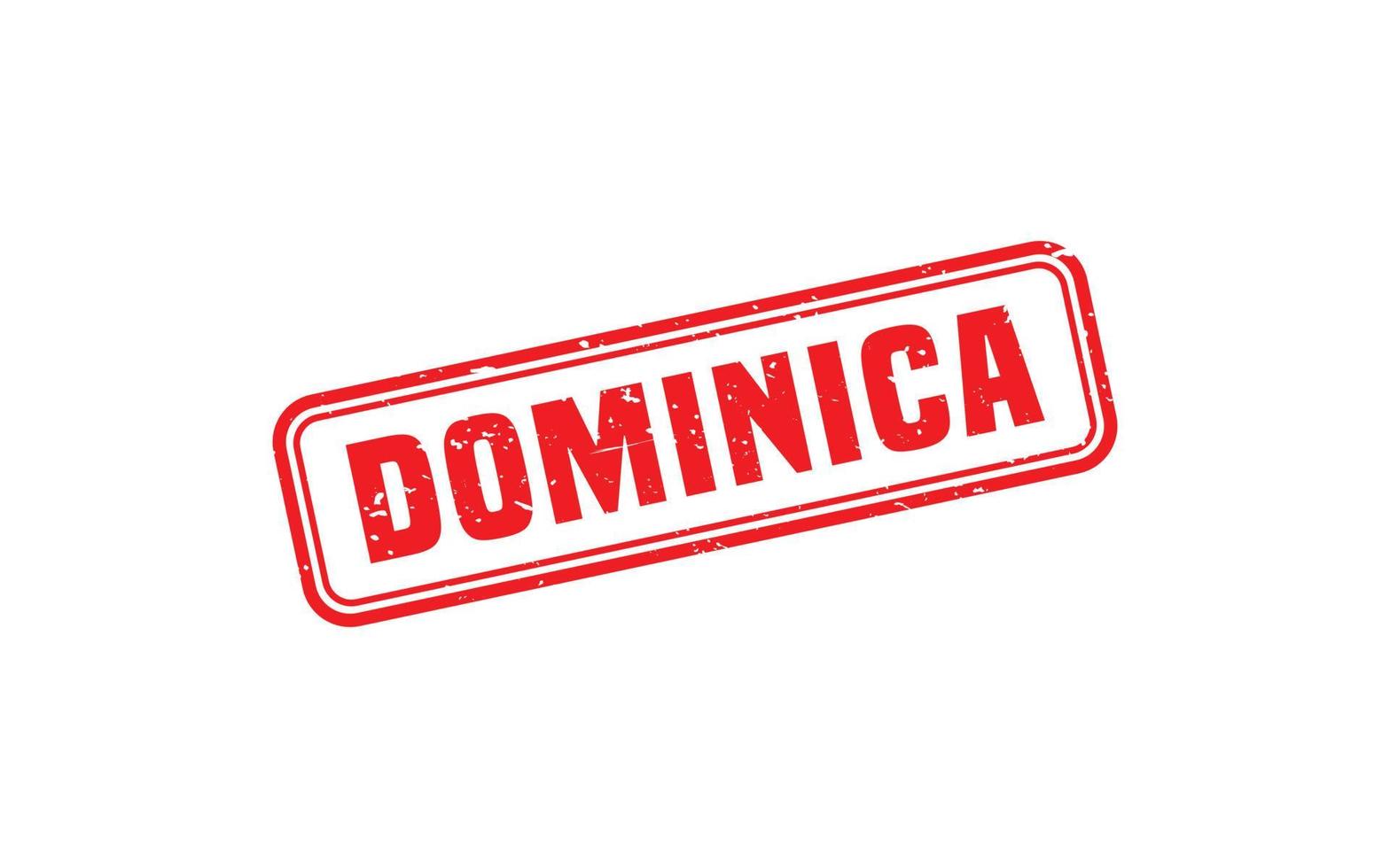 DOMINICA stamp rubber with grunge style on white background vector