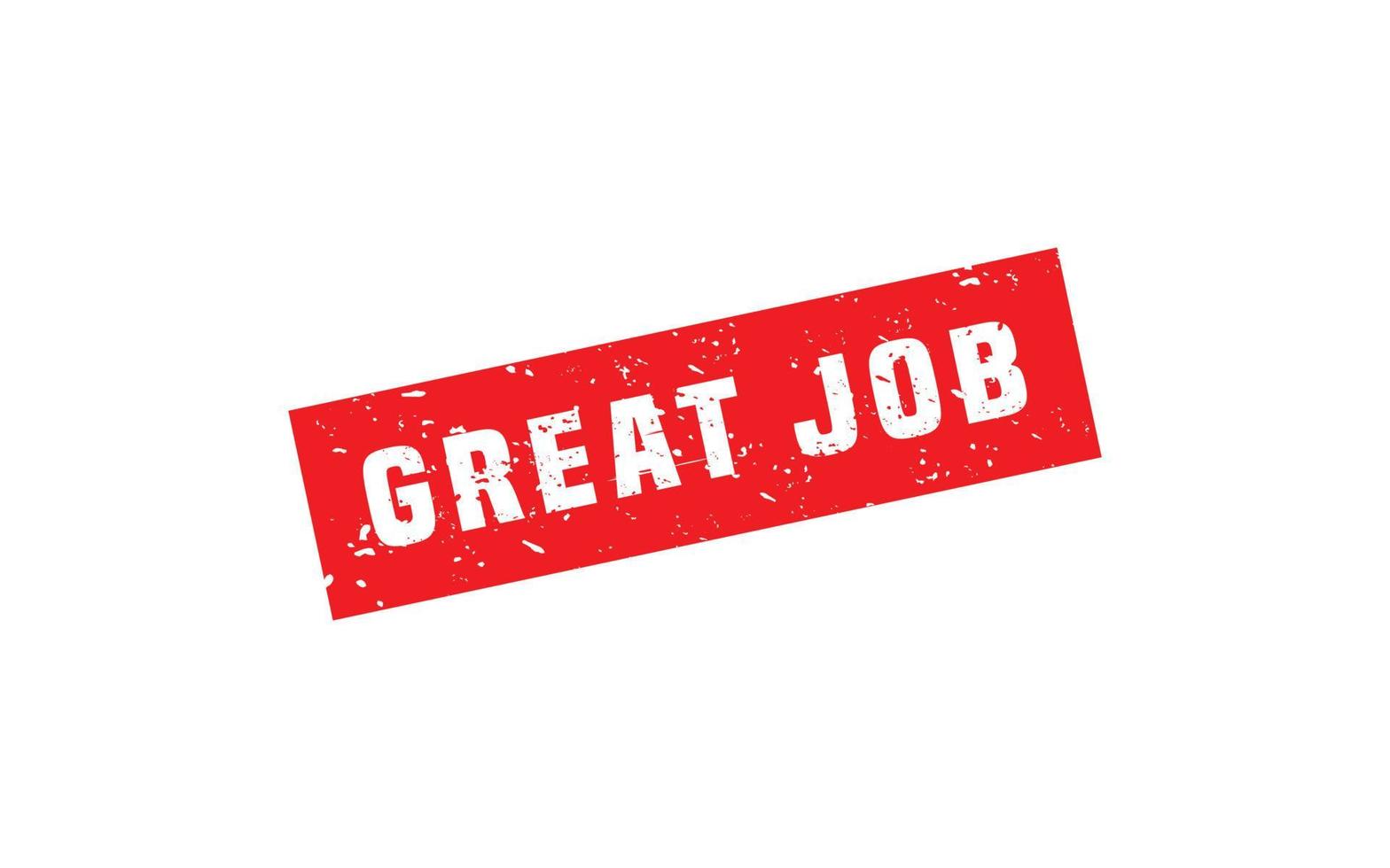 GREAT JOB rubber stamp with grunge style on white background 17070576