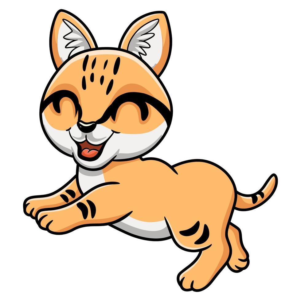 Cute sand cat cartoon walking vector