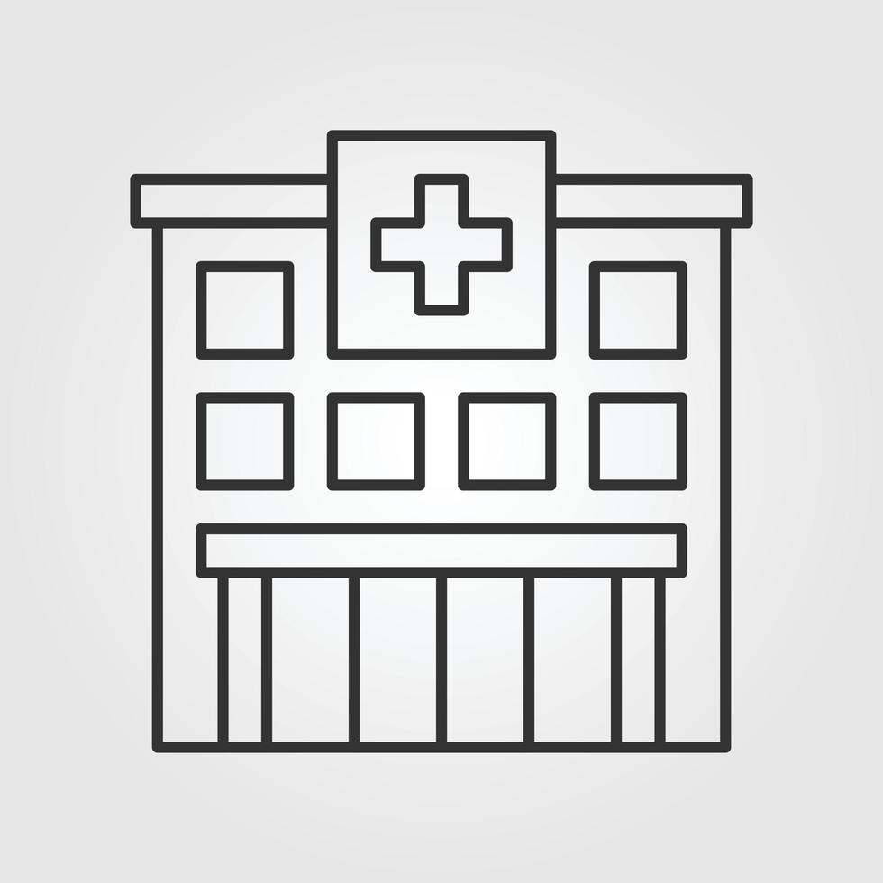 Home building vector outline icon style illustration.