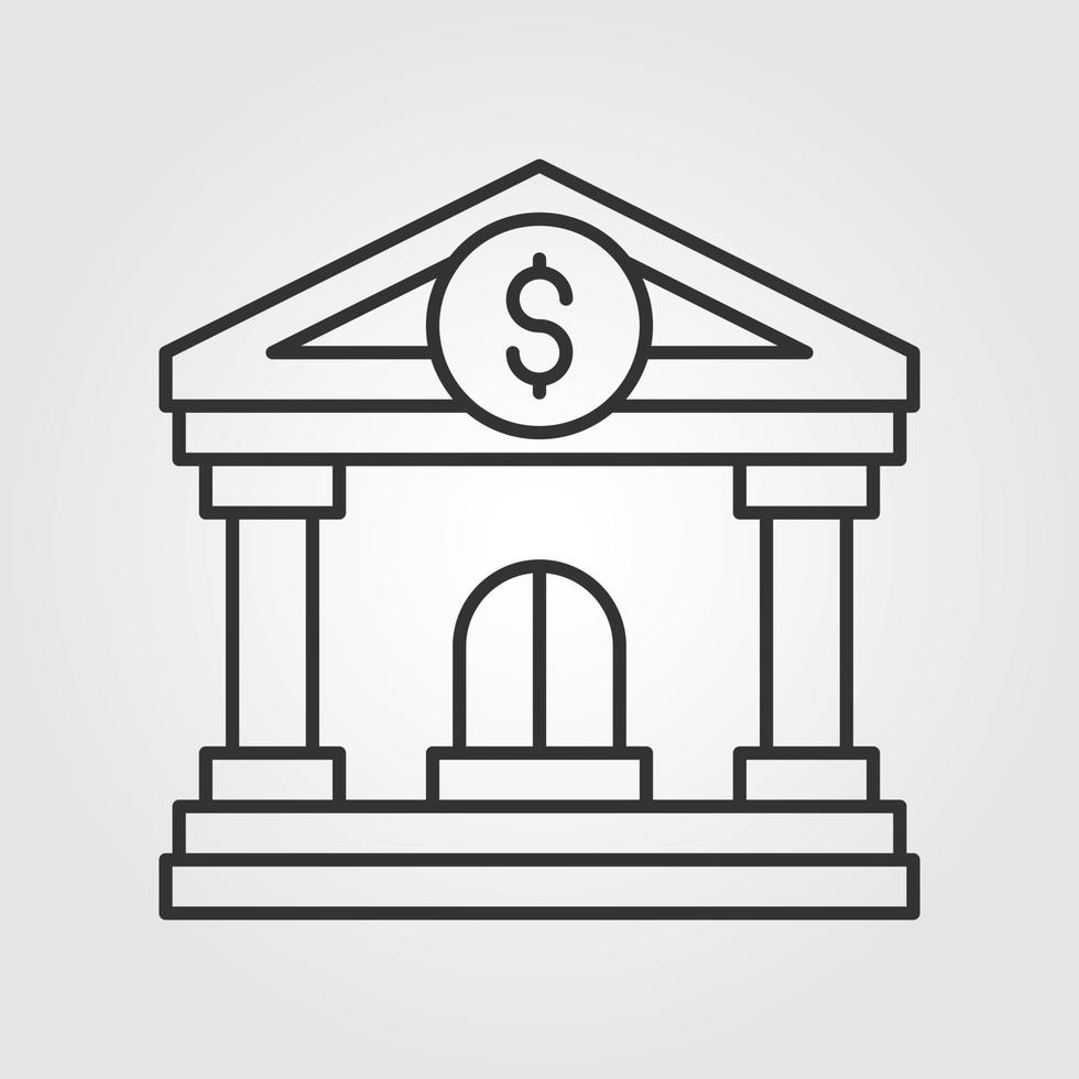 Home building vector outline icon style illustration.