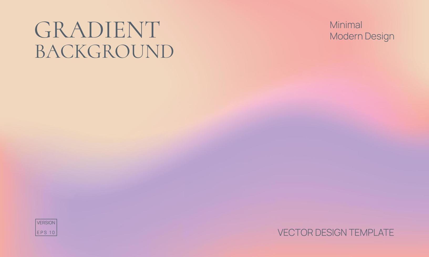 Warm tones gradient background. Landing page Template, abstract blurred background, defocused orange gradient vector