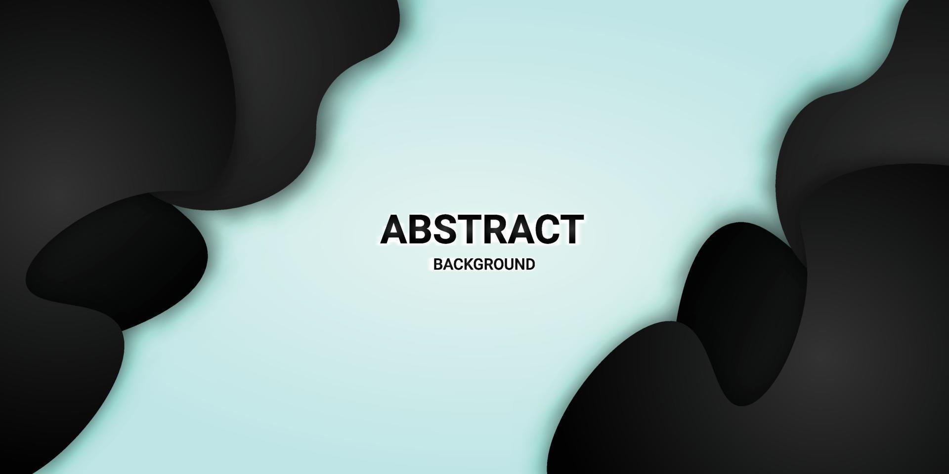 abstract simple background, fluid black and blue color vector