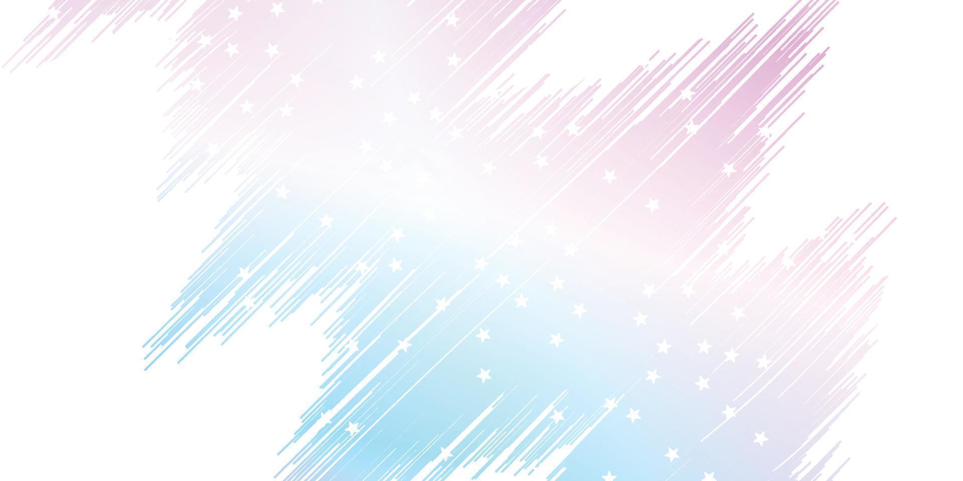 fondo abstracto líneas hermosas color con estrellas vector