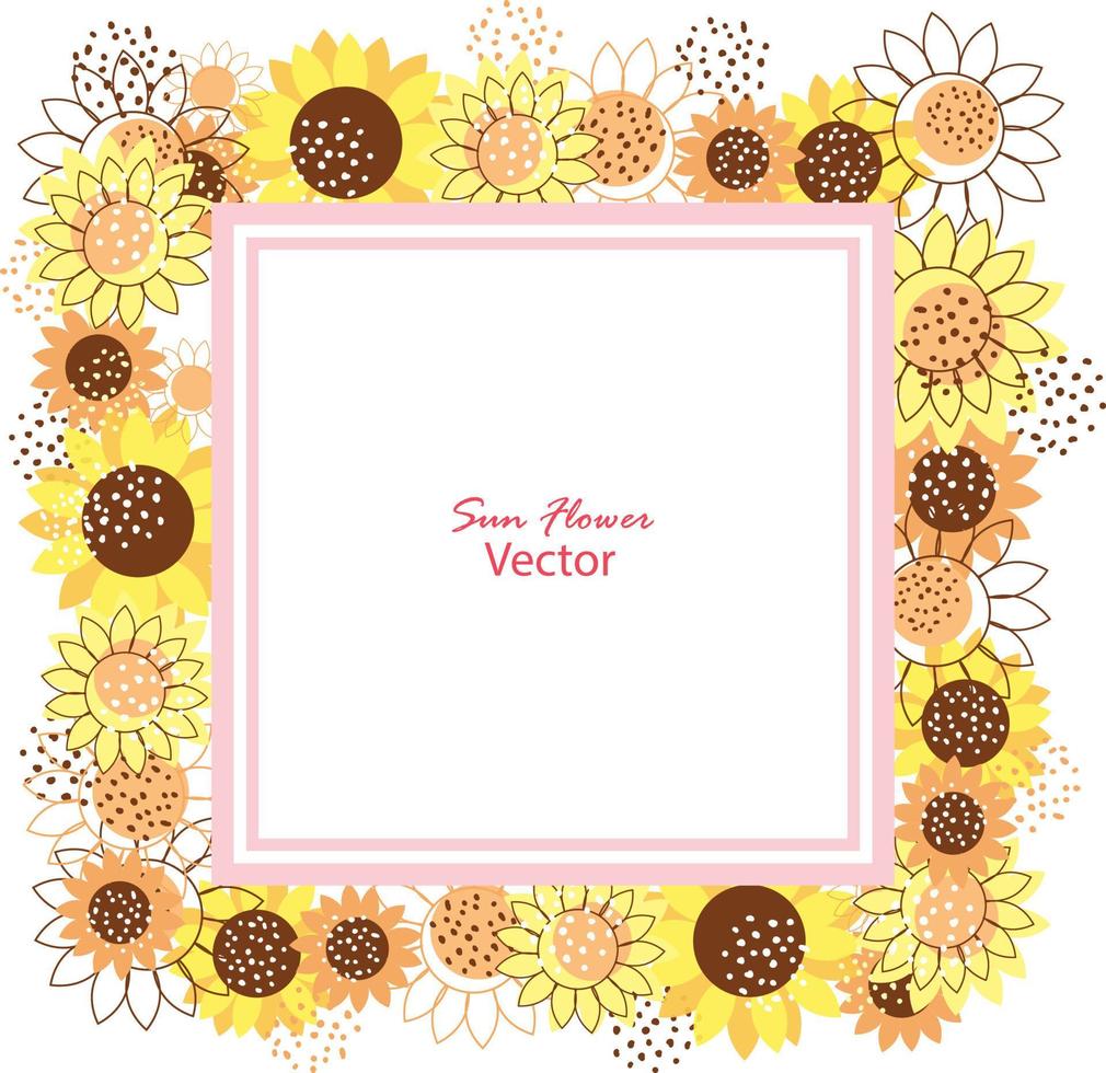 sunflower background abctract with fluid vector