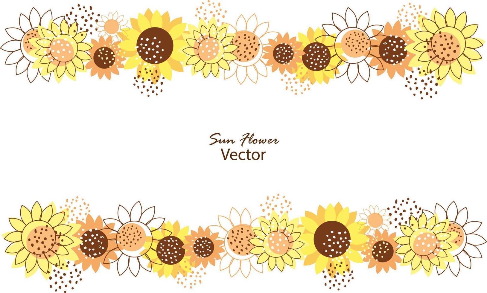 sunflower background abctract with fluid vector