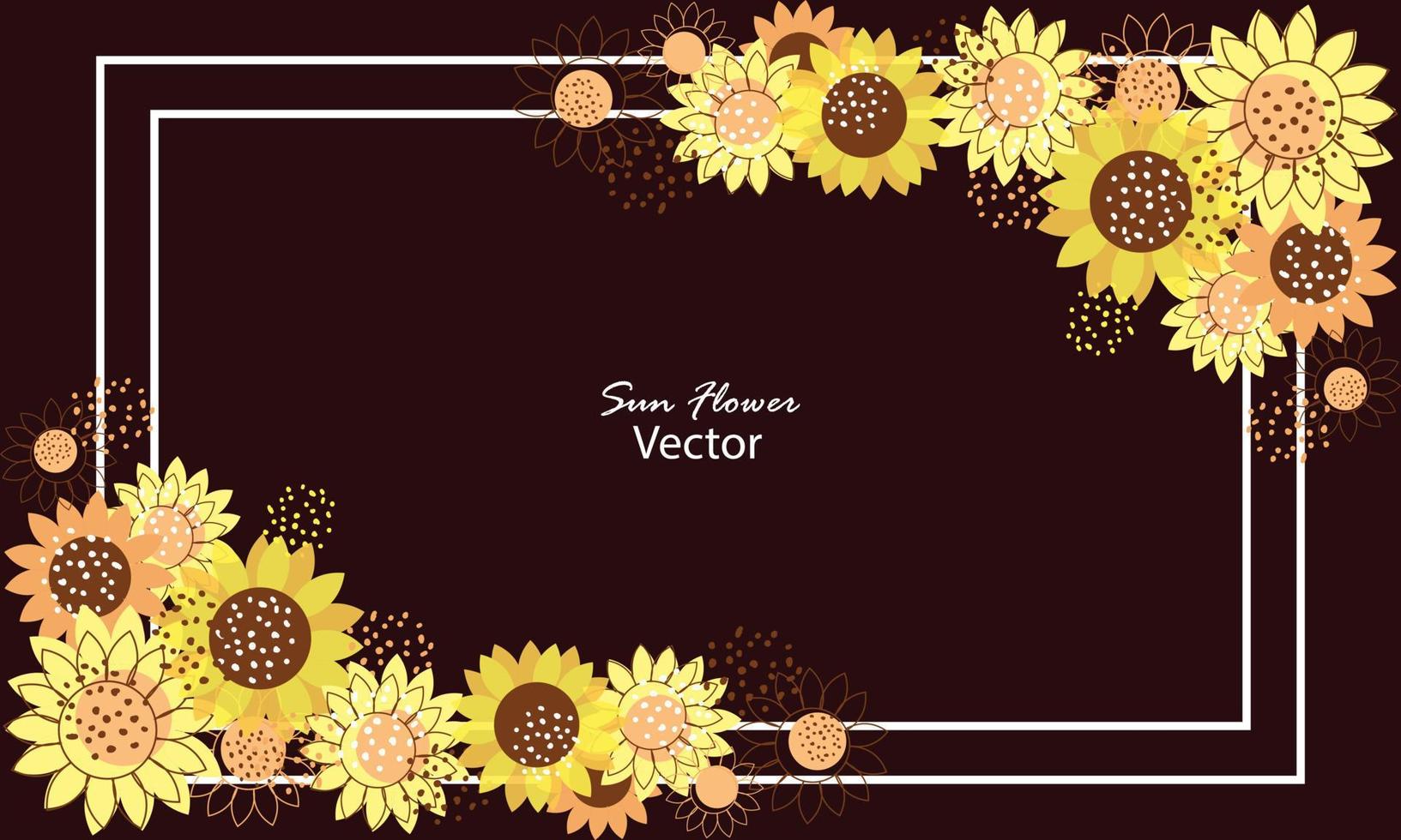 sunflower background abctract with fluid vector