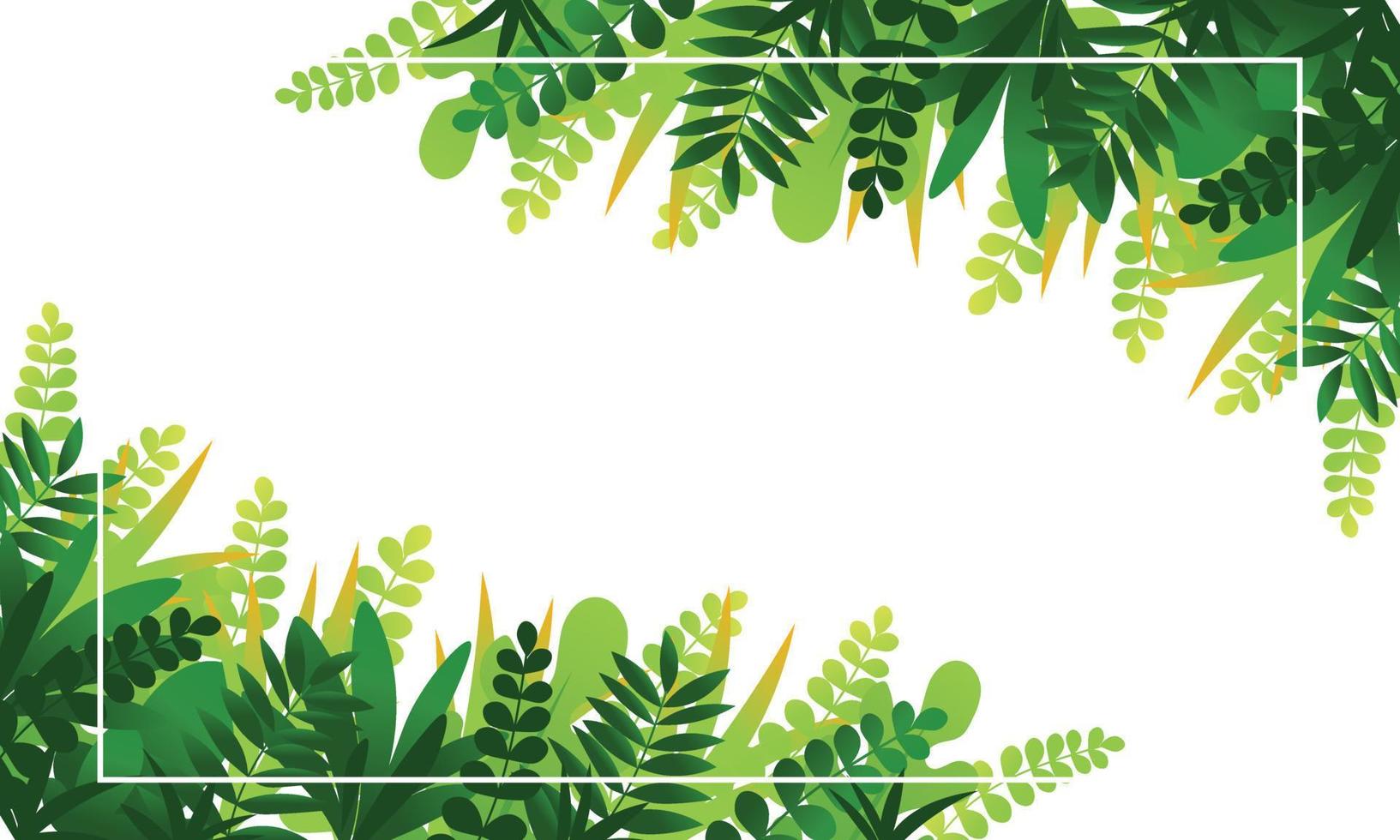 Exotic jungle tropical palm leaves vector