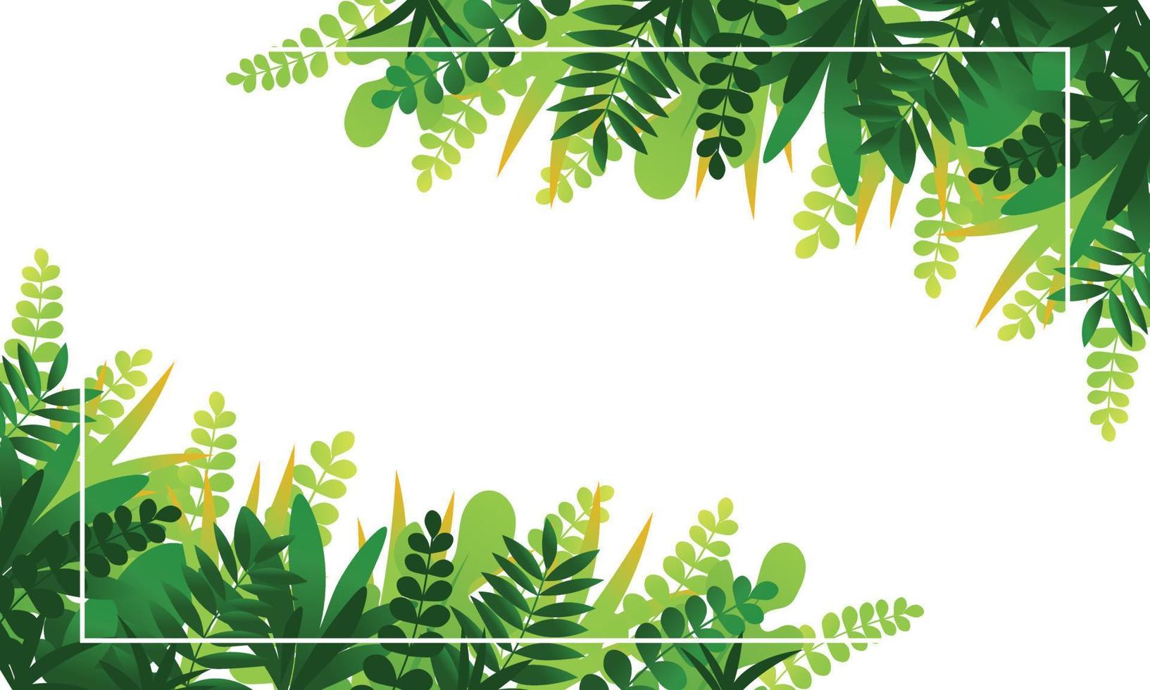 Exotic jungle tropical palm leaves vector