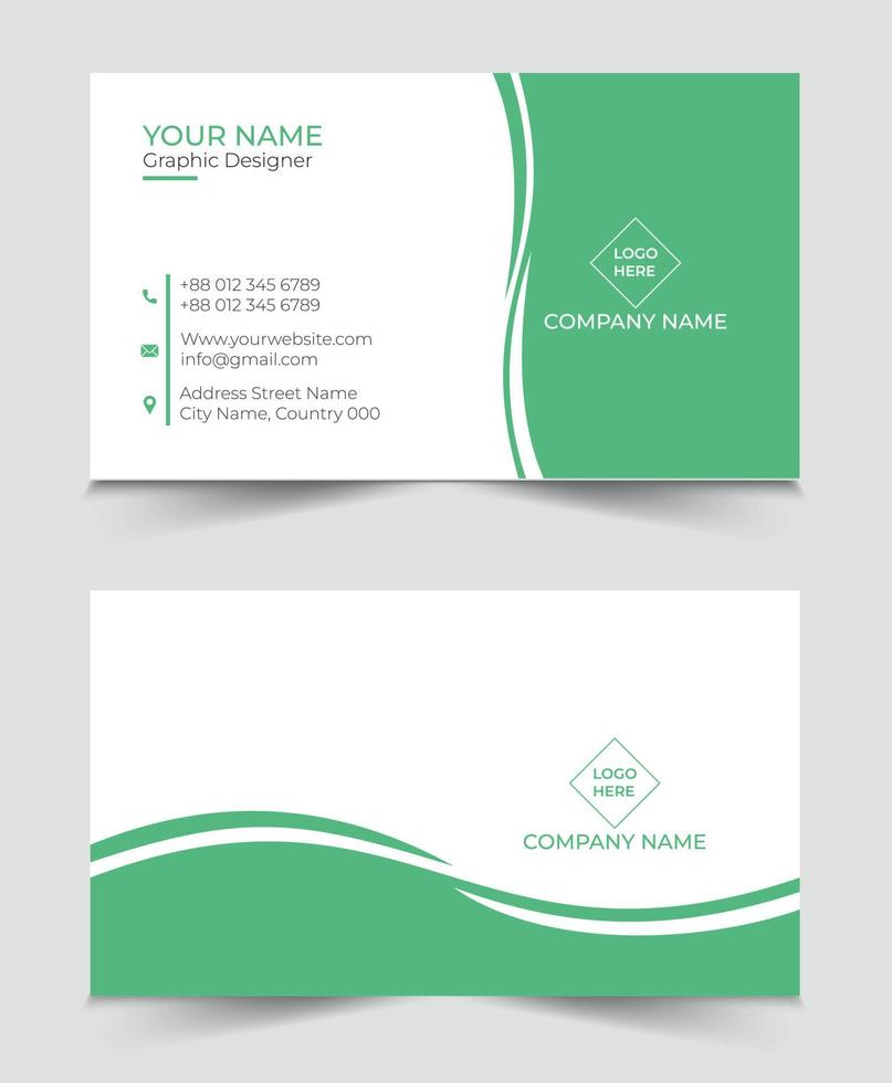 Creative modern business card template vector