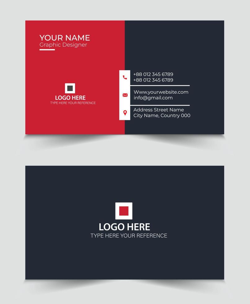 Creative modern business card template vector