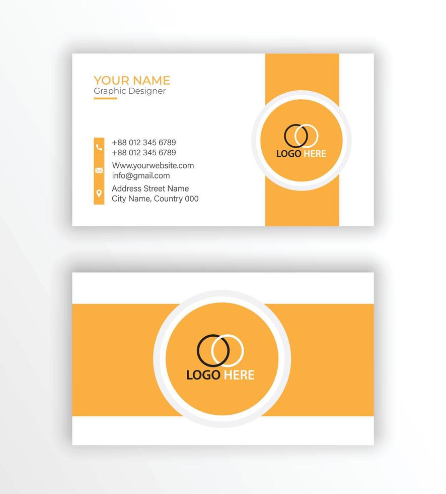 Creative modern business card template vector