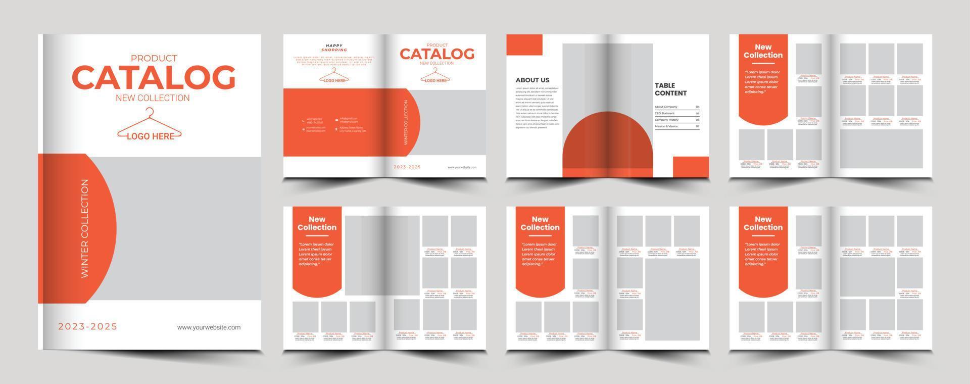 product catalog design and catalog tamplate vector