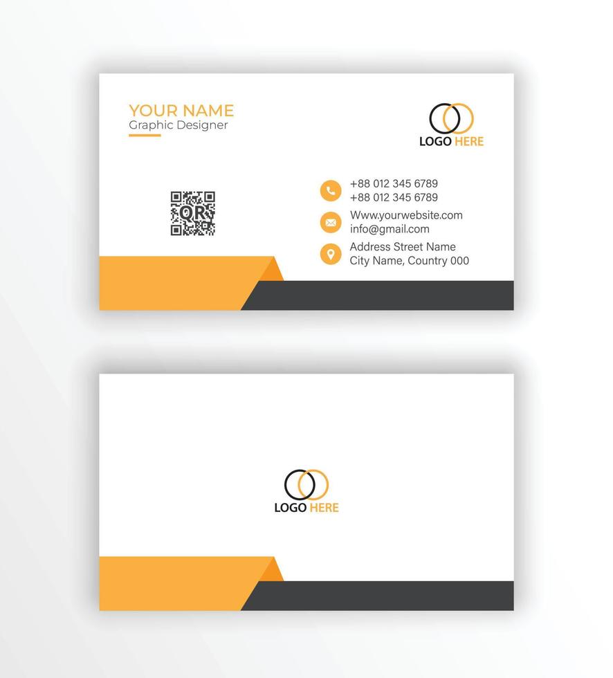 Creative modern business card template vector