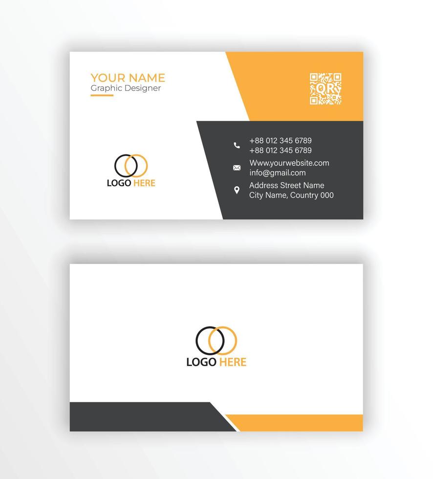 Creative modern business card template vector