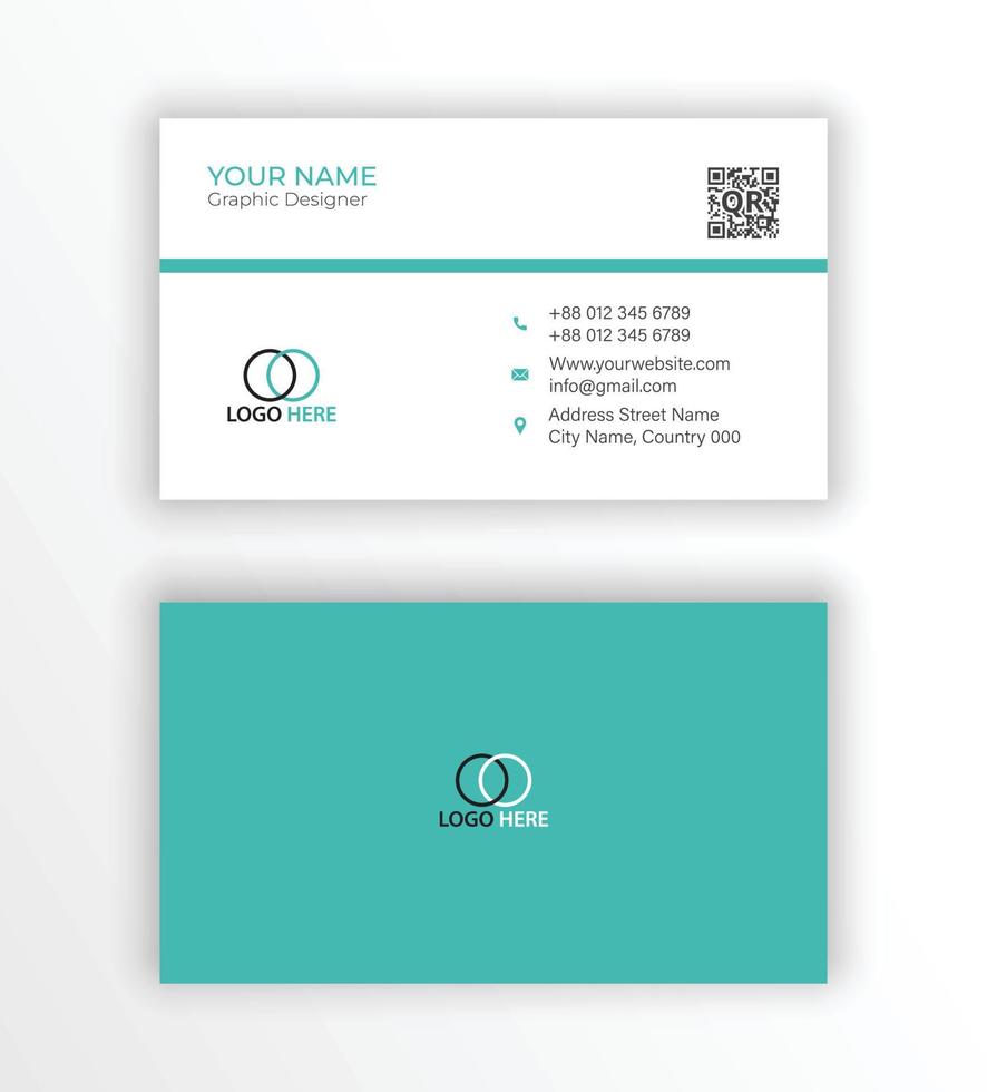 Creative modern business card template vector