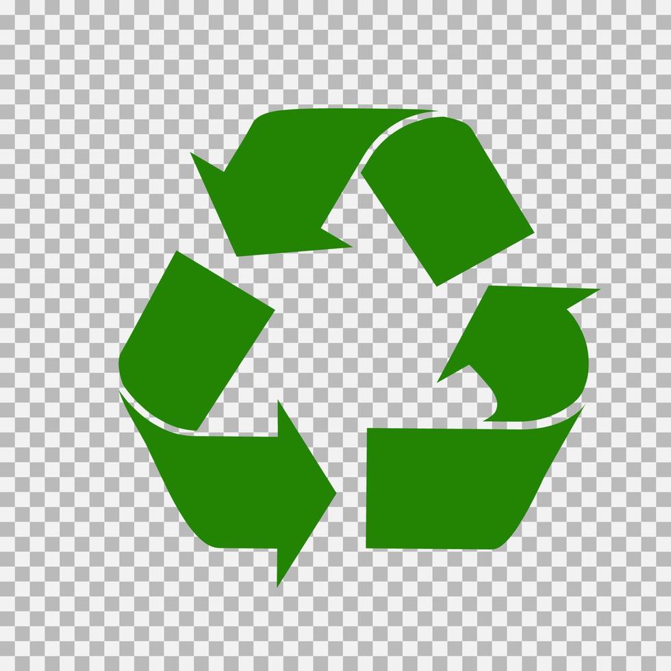 conjunto de símbolos de reciclaje universal vectorial. vector