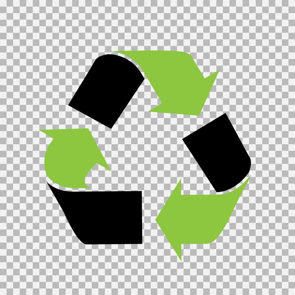 Set of vector universal recycling symbols.