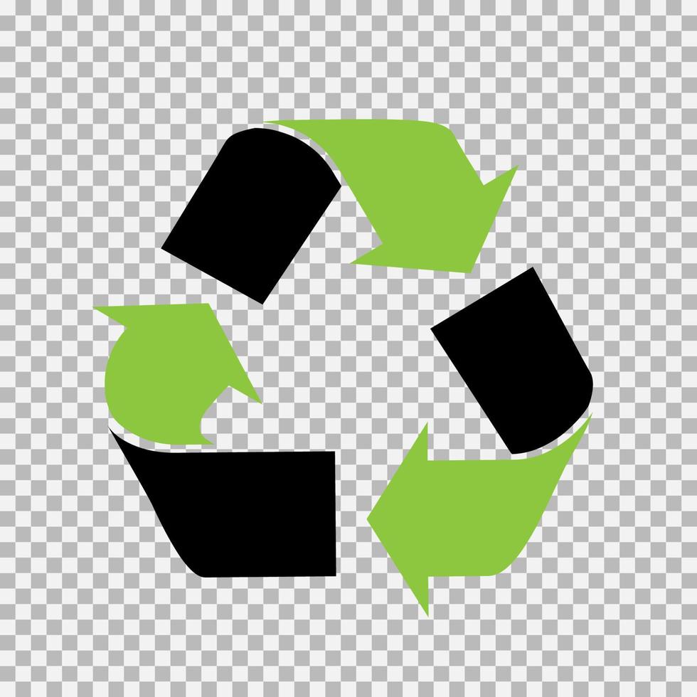 conjunto de símbolos de reciclaje universal vectorial. vector