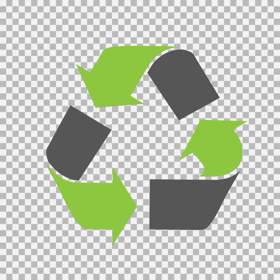 conjunto de símbolos de reciclaje universal vectorial. vector