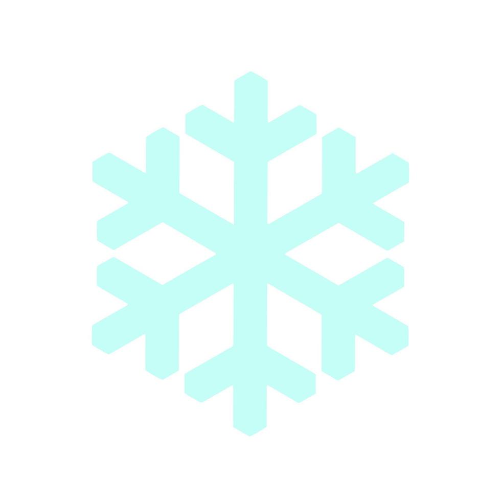 Vector  snowflake  icon.  illustration for web