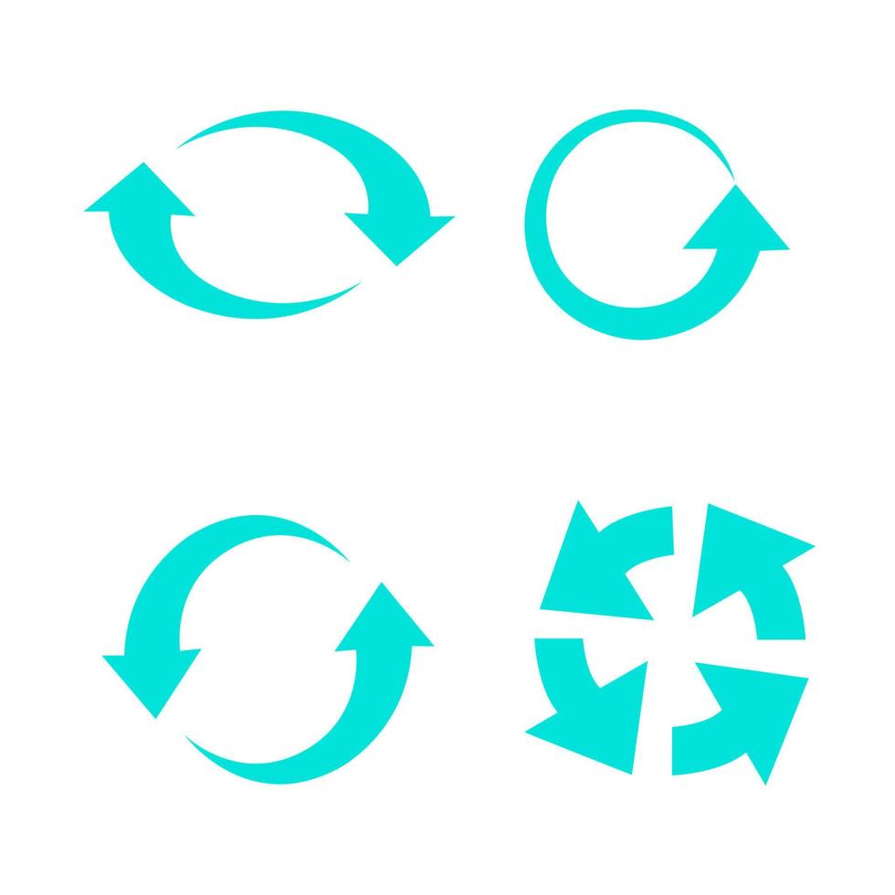 conjunto de símbolos de reciclaje universal vectorial. vector