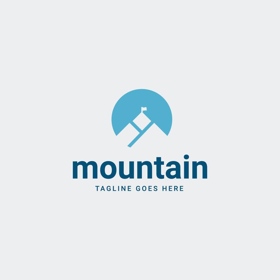 mountain logo design vector free