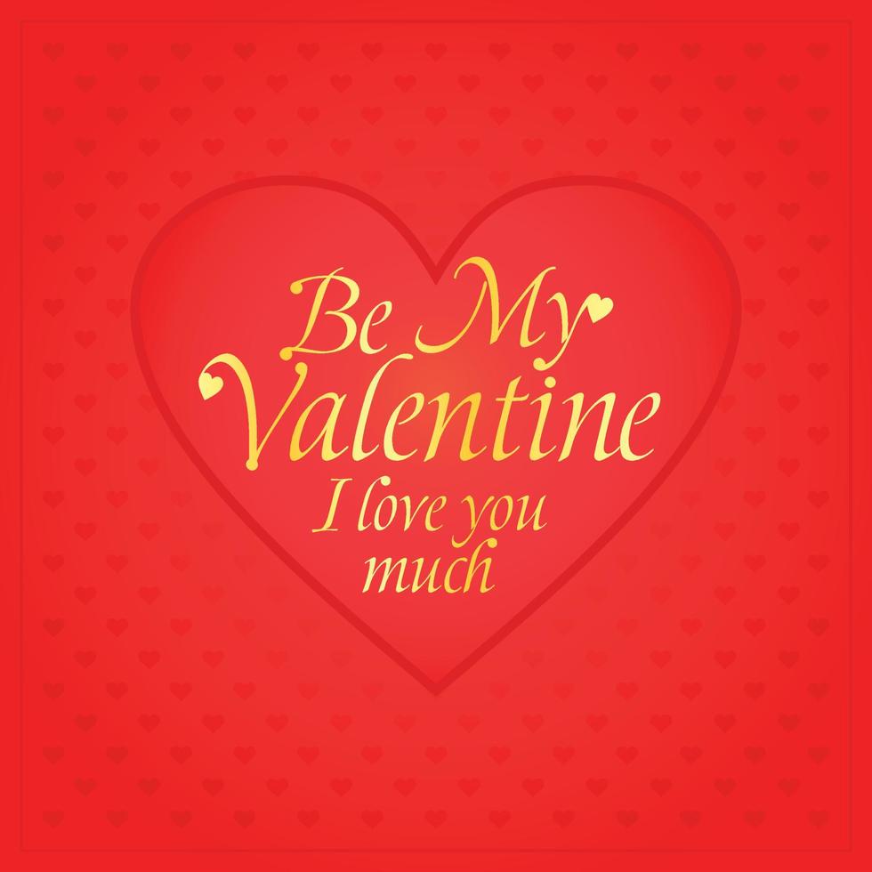 Valentines day banner. By my Valentine i love you much vector