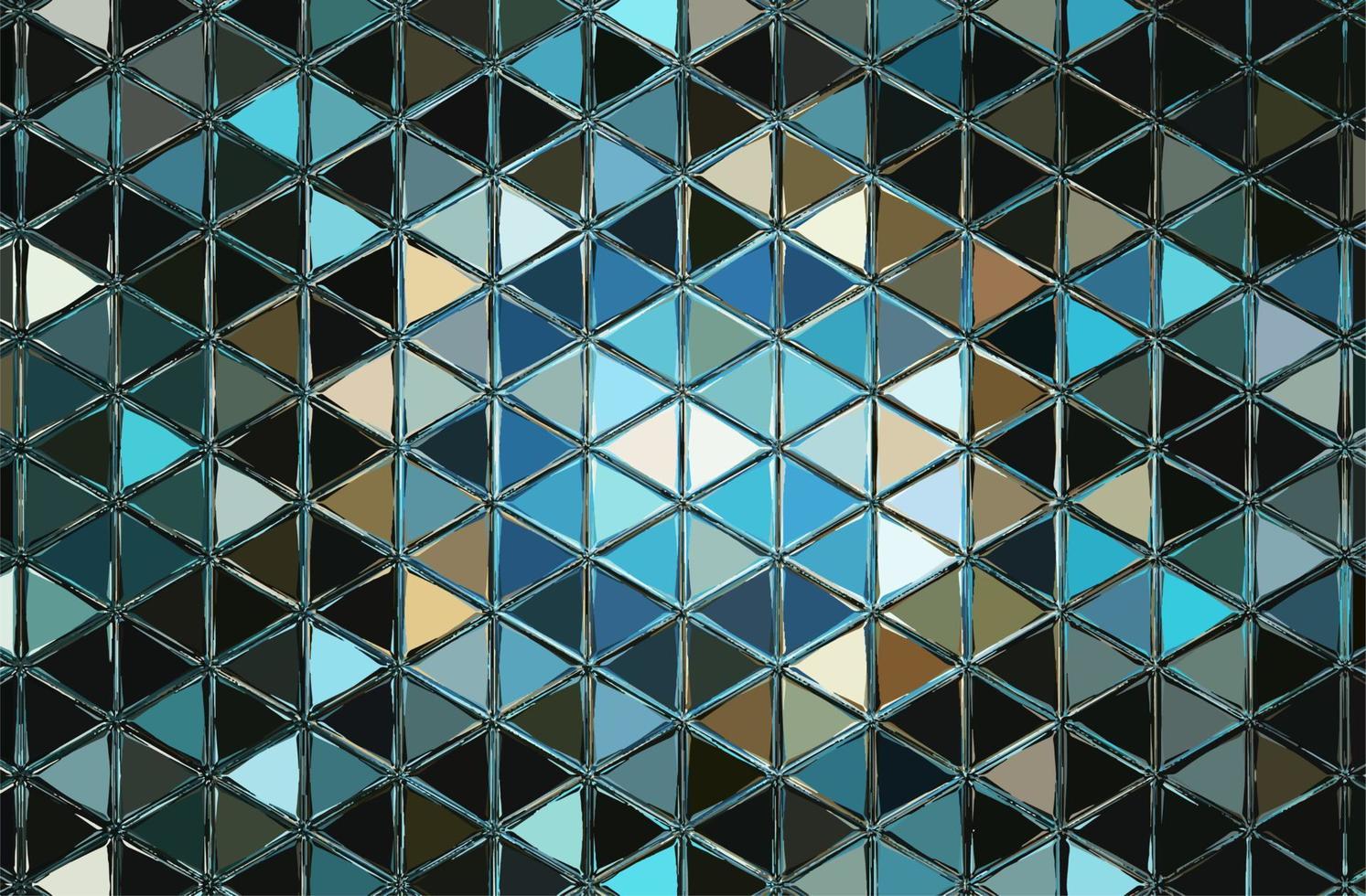 Vector Illustration of abstract vitrage background. Decorative stained glass pattern for design poster, cover, flyer and brochure.