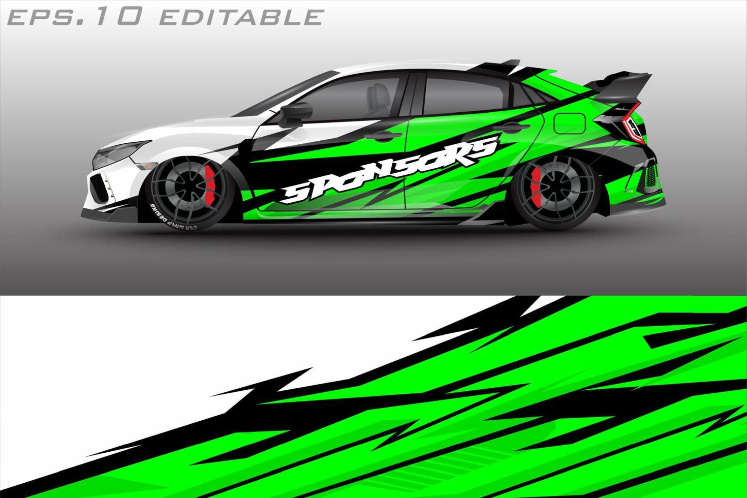 sports car sticker wrap background vector design