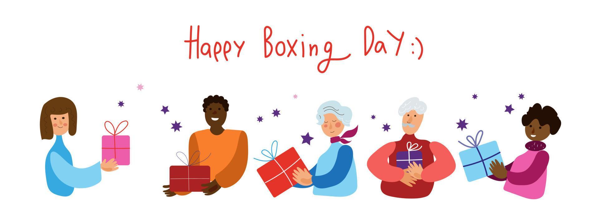 Xmas eve. Boxing day. Christmas gifts. New year celebration, concept