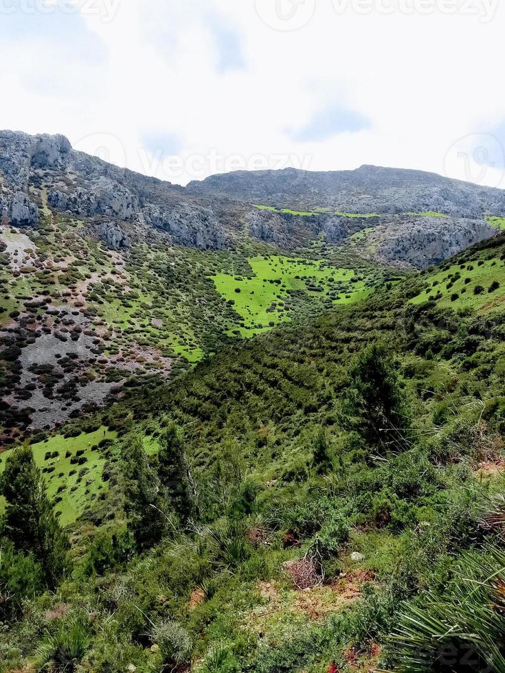 The beauty of the natural mountain landscape photo