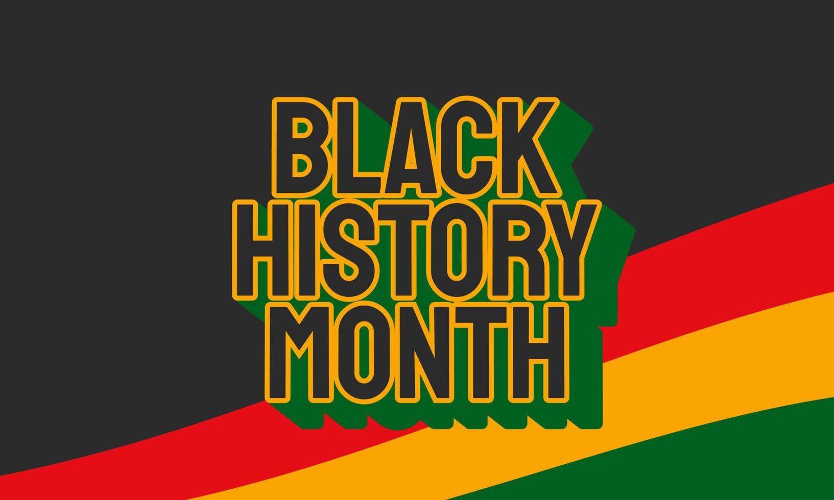 Vector Illustration of Black History Month.