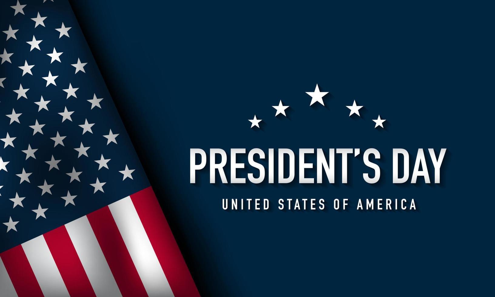 President's Day Background Design. vector