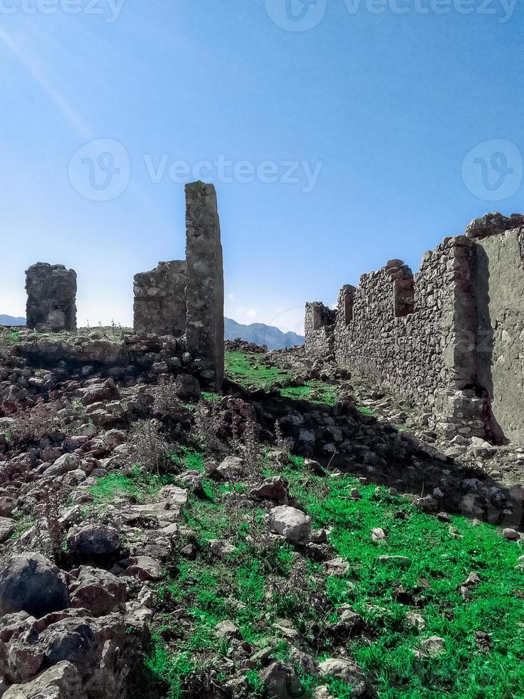 Castle ruins from historic Spain photo