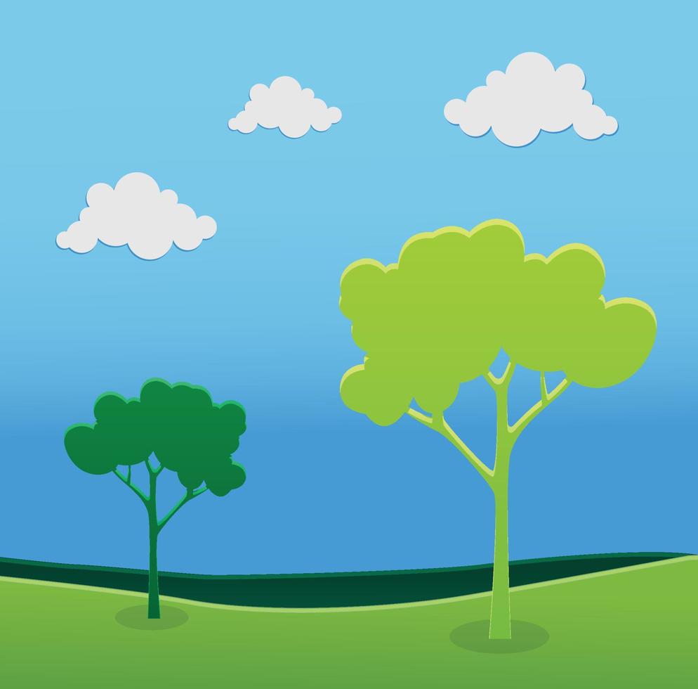 árbol de ilustración vectorial vector