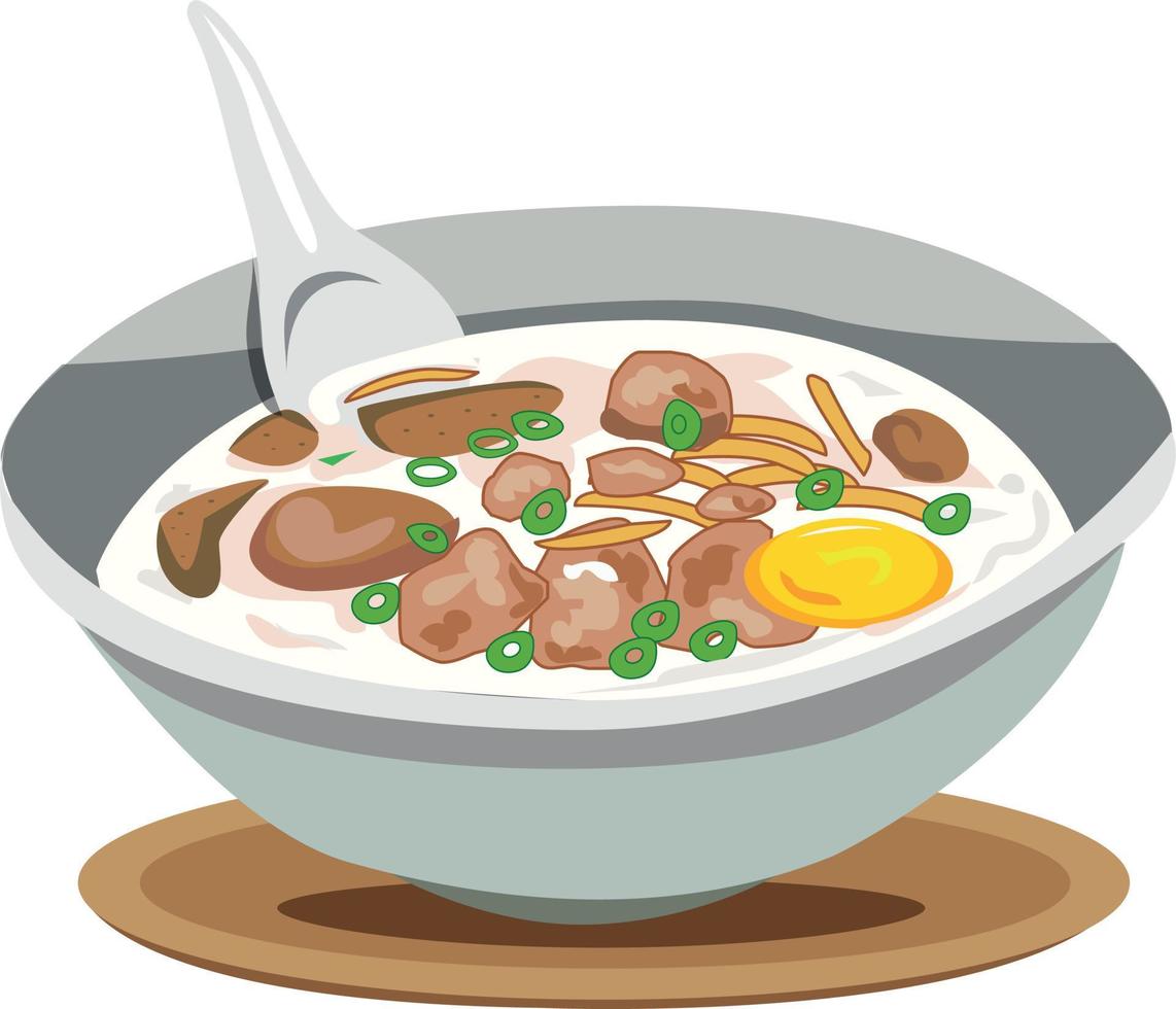 ilustración de comida salada, comida dulce, postre, adecuada para hacer letreros, menús y varios medios de relaciones públicas. vector