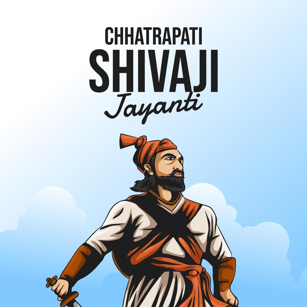 Chhatrapati Shivaji Maharaj Jayanti vector