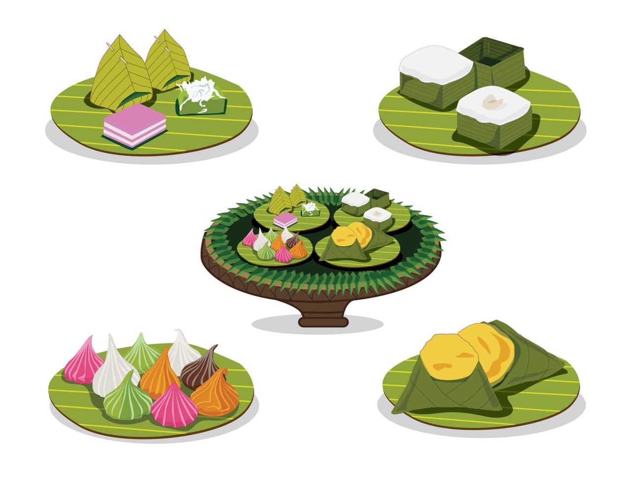 Illustration of savory food, sweet food, dessert, suitable for making signs, menus and various public relations media. vector