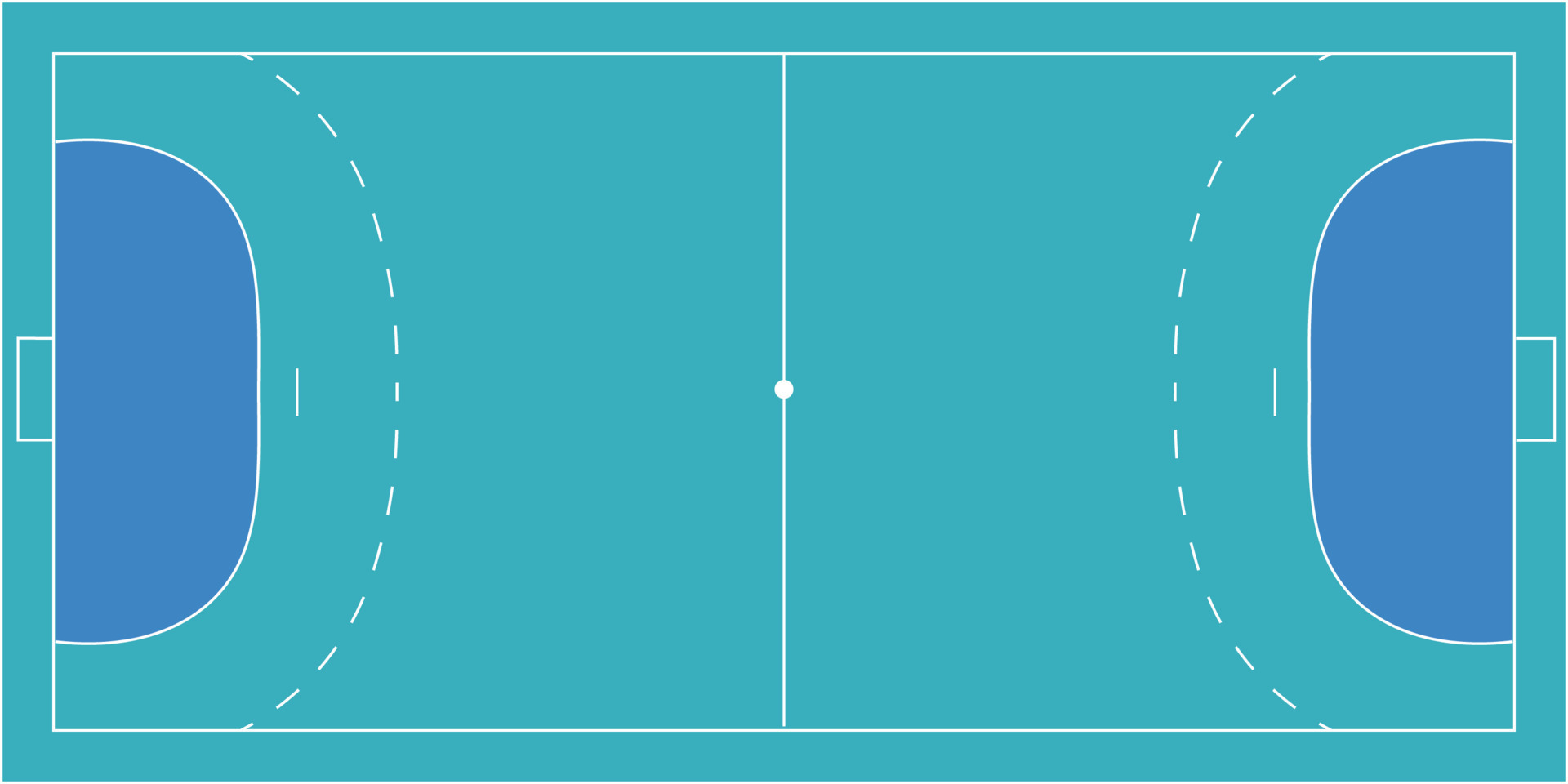 Handball blue court, aerial view tactic board 17075375 Vector Art at
