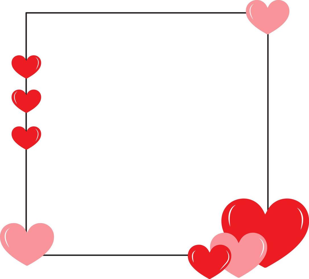 Collection of heart illustrations, Love symbol icon set vector