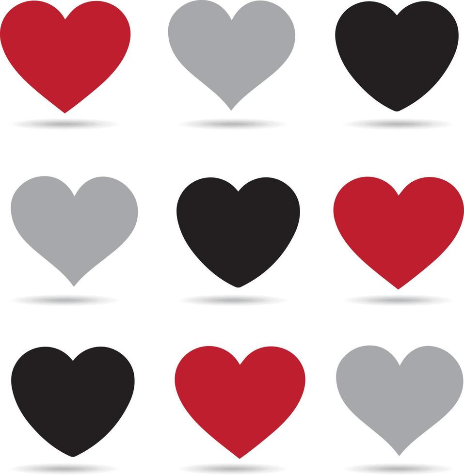 Vector collection heart