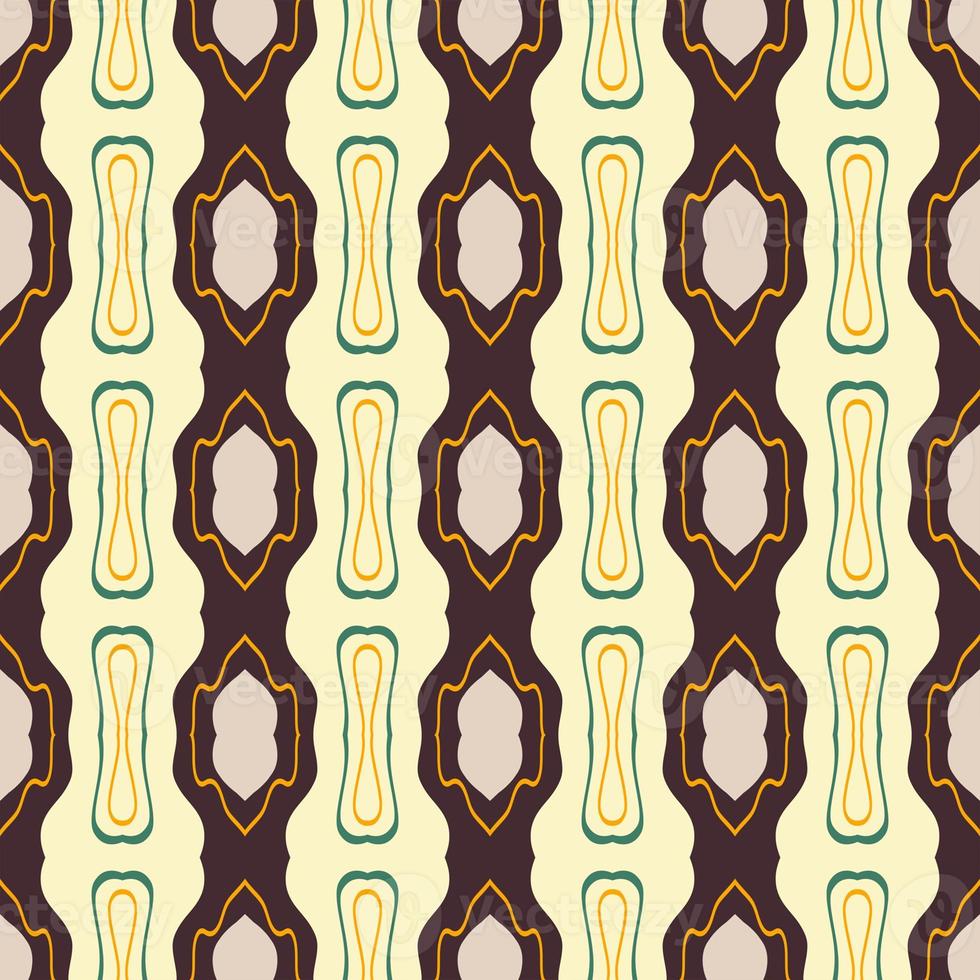 Retro kaleidoscope pattern in the style of the 70s and 60s. Geometric pattern photo